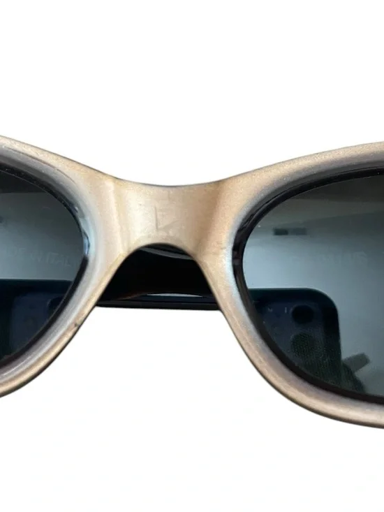 GUCCI 90s vintage GG 2418/S Sunglasses ELONGATED Cat Eye Rose Gold Brown lenses - Picture 13 of 16